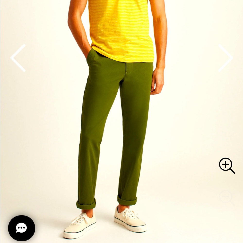 stretch wash slim fit Bonobos chinos in pickle green